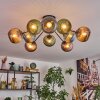 Koyoto Lampa sufitowa, Kula świetlna 85 cm Niebeieski, Zielony, W kolorze miedzi, 10-punktowe