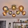 Koyoto Lampa sufitowa, Kula świetlna 85 cm Niebeieski, Zielony, W kolorze miedzi, 10-punktowe