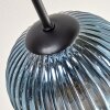 Koyoto lampa sufitowa, kula świetlna 85 cm niebeieski, złoty, zielony, miedziany, 10-punktowe