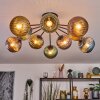 Koyoto lampa sufitowa, kula świetlna 85 cm niebeieski, złoty, zielony, miedziany, 10-punktowe
