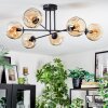 Ripoll lampa sufitowa, kula świetlna bursztynowy, 6-punktowe