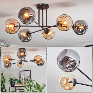 Ripoll Lampa sufitowa, Kula świetlna W kolorze bursztynu, Przydymiony, 6-punktowe Ripoll Lampa sufitowa, Kula świetlna W kolorze bursztynu, Przydymiony, 6-punktowe