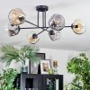 Ripoll lampa sufitowa, kula świetlna bursztynowy, przezroczysty, przydymiony, 6-punktowe