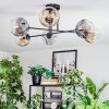 Ripoll lampa sufitowa, kula świetlna bursztynowy, przezroczysty, przydymiony, 6-punktowe