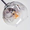Ripoll Lampa sufitowa, Kula świetlna W kolorze bursztynu, Przezroczysty, Przydymiony, 6-punktowe