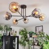 Ripoll Lampa sufitowa, Kula świetlna W kolorze bursztynu, Przezroczysty, Przydymiony, 6-punktowe