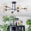 Koyoto Lampa sufitowa, Kula świetlna 80 cm W kolorze bursztynu, Przezroczysty, 6-punktowe