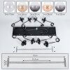 Koyoto lampa wisząca, kula świetlna, lampa wisząca bursztynowy, przezroczysty, przydymiony, 8-punktowe