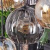 Koyoto lampa wisząca, kula świetlna, lampa wisząca bursztynowy, przezroczysty, przydymiony, 8-punktowe
