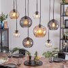Koyoto lampa wisząca, kula świetlna, lampa wisząca bursztynowy, przezroczysty, przydymiony, 8-punktowe