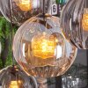 Koyoto lampa wisząca, kula świetlna, lampa wisząca bursztynowy, przezroczysty, przydymiony, 8-punktowe