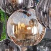 Koyoto lampa wisząca, kula świetlna, lampa wisząca bursztynowy, przezroczysty, przydymiony, 8-punktowe