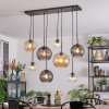 Koyoto lampa wisząca, kula świetlna, lampa wisząca bursztynowy, przezroczysty, przydymiony, 8-punktowe