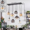 Koyoto lampa wisząca, kula świetlna, lampa wisząca bursztynowy, przezroczysty, przydymiony, 8-punktowe