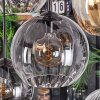 Koyoto lampa wisząca, kula świetlna, lampa wisząca bursztynowy, przezroczysty, przydymiony, 8-punktowe