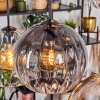 Koyoto lampa wisząca, kula świetlna, lampa wisząca bursztynowy, przezroczysty, przydymiony, 6-punktowe
