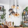 Koyoto Lampa wisząca, Kula świetlna, Lampa wisząca W kolorze bursztynu, Przezroczysty, Przydymiony, 6-punktowe