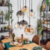 Koyoto Lampa wisząca, Kula świetlna, Lampa wisząca W kolorze bursztynu, Przezroczysty, Przydymiony, 6-punktowe