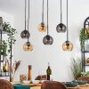 Koyoto lampa wisząca, kula świetlna, lampa wisząca bursztynowy, przydymiony, 6-punktowe