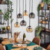 Koyoto lampa wisząca, kula świetlna, lampa wisząca bursztynowy, przydymiony, 6-punktowe