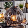 Koyoto Lampa wisząca, Kula świetlna, Lampa wisząca W kolorze bursztynu, Przydymiony, 6-punktowe