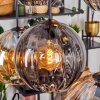 Koyoto Lampa wisząca, Kula świetlna, Lampa wisząca W kolorze bursztynu, Przydymiony, 6-punktowe