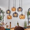 Koyoto Lampa wisząca, Kula świetlna, Lampa wisząca W kolorze bursztynu, Przydymiony, 6-punktowe