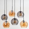Koyoto Lampa wisząca, Kula świetlna, Lampa wisząca W kolorze bursztynu, Przydymiony, 6-punktowe