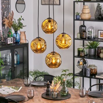 Ripoll Lampa wisząca, Kula świetlna, Lampa wiszącego klastra Złoty, 4-punktowe
