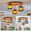 Koyoto Lampa sufitowa, Kula świetlna 40 cm Ecru, Czarny, 3-punktowe