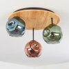 Ripoll Lampa sufitowa, Kula świetlna Ecru, Czarny, 3-punktowe Ripoll Lampa sufitowa, Kula świetlna Ecru, Czarny, 3-punktowe