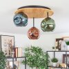 Ripoll Lampa sufitowa, Kula świetlna Ecru, Czarny, 3-punktowe Ripoll Lampa sufitowa, Kula świetlna Ecru, Czarny, 3-punktowe