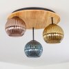 Koyoto lampa sufitowa, kula świetlna kolory naturalne, czarny, 3-punktowe