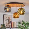 Ripoll Lampa sufitowa, Kula świetlna Ecru, Czarny, 3-punktowe