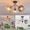 Koyoto lampa sufitowa, kula świetlna bursztynowy, przezroczysty, przydymiony, 3-punktowe