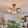 Koyoto lampa sufitowa, kula świetlna bursztynowy, przezroczysty, przydymiony, 3-punktowe