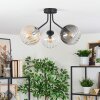 Koyoto lampa sufitowa, kula świetlna bursztynowy, przezroczysty, przydymiony, 3-punktowe