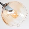 Koyoto lampa sufitowa, kula świetlna bursztynowy, przezroczysty, przydymiony, 3-punktowe