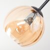 Koyoto Lampa sufitowa, Kula świetlna W kolorze bursztynu, Przezroczysty, Przydymiony, 3-punktowe