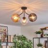 Koyoto Lampa sufitowa, Kula świetlna W kolorze bursztynu, Przezroczysty, Przydymiony, 3-punktowe