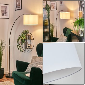 Bassagoda Lampa stojąca Chrom, Czarny, 1-punktowy