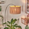 Granja lampa stojąca, lampa podłogowa łukowa nikiel matowy, czarny, 1-punktowy