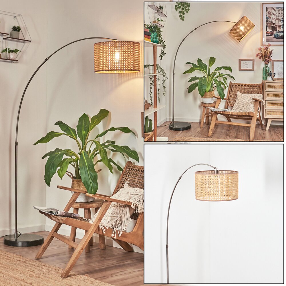 Barcos Lampa stojąca Nikiel matowy, Czarny, 1-punktowy main product photo