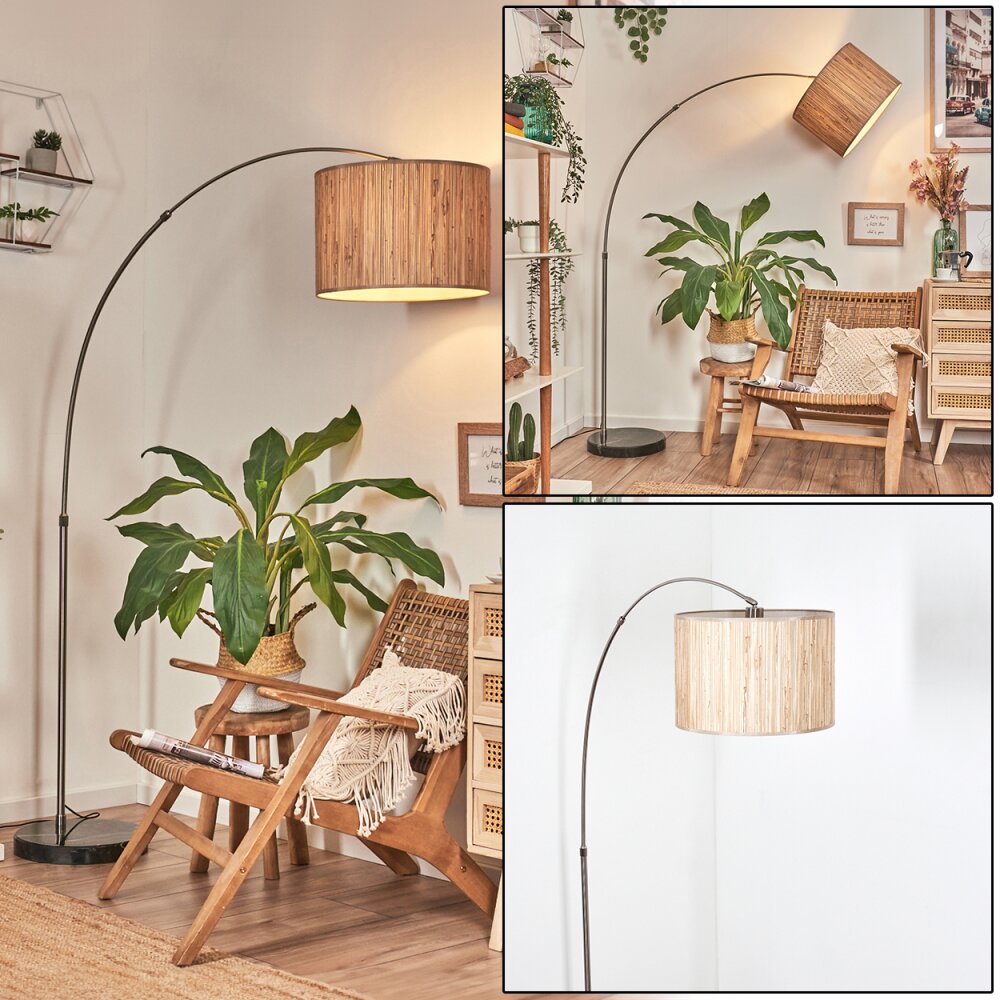 Bongal Lampa stojąca Nikiel matowy, Czarny, 1-punktowy main product photo