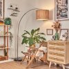 Bongal Lampa stojąca Nikiel matowy, Czarny, 1-punktowy