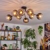 Koyoto lampa sufitowa, kula świetlna 85 cm przezroczysty, przydymiony, 8-punktowe