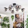 Koyoto lampa sufitowa, kula świetlna 85 cm przezroczysty, przydymiony, 8-punktowe