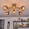 Koyoto lampa sufitowa, kula świetlna 85 cm bursztynowy, przezroczysty, przydymiony, 8-punktowe