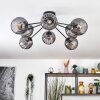 Koyoto lampa sufitowa, kula świetlna 85 cm przydymiony, 8-punktowe