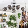 Koyoto lampa sufitowa, kula świetlna 85 cm przydymiony, 8-punktowe